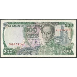 Billete de 200 Pesos 20 Jul 1978 8 Dig. BGW343