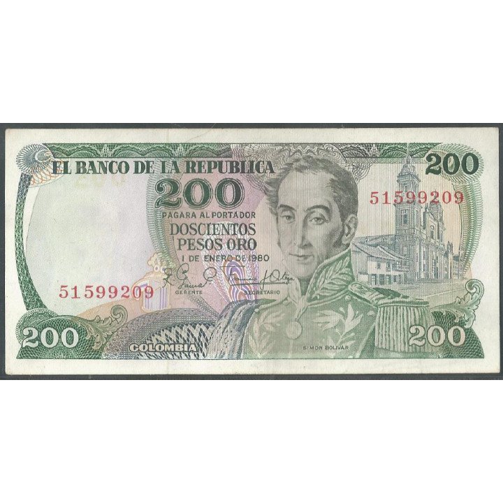 Billete de 200 Pesos 1 Ene 1980 BGW347