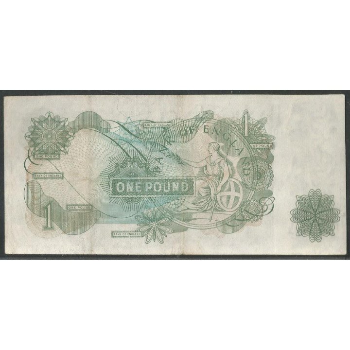 Inglaterra, 1 Pound ND1970-77 P374g