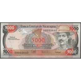 Nicaragua, 5.000 Cordobas L1985 (88) P157