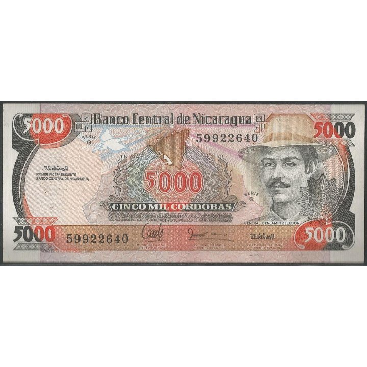 Nicaragua, 5.000 Cordobas L1985 (88) P157