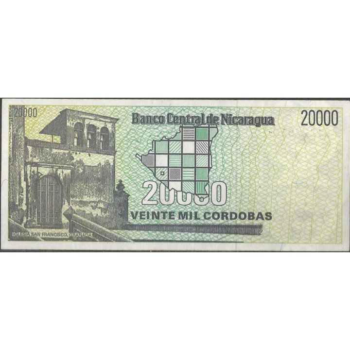 Nicaragua, 20.000 Cordobas ND1989 P160