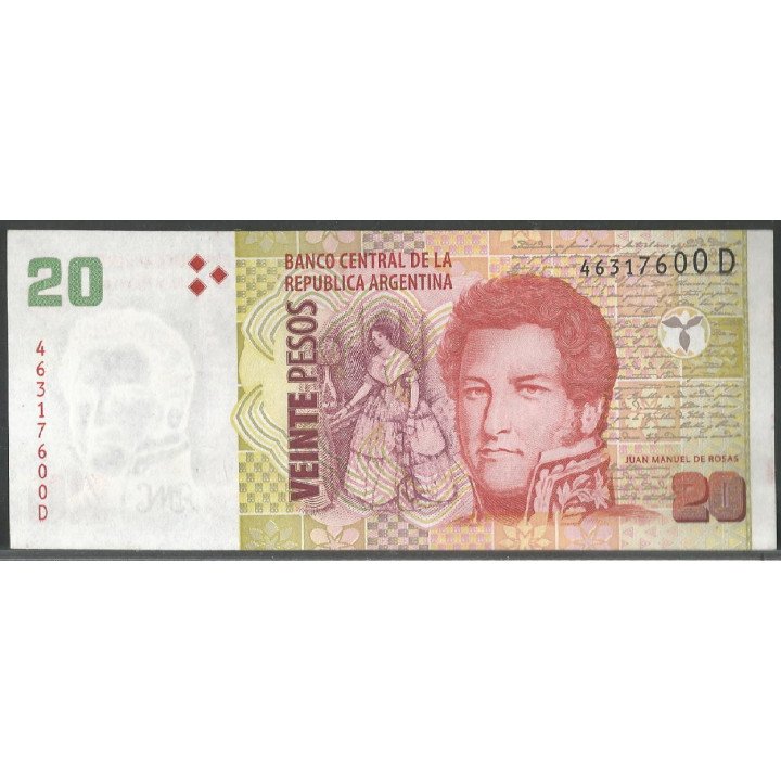Argentina, 20 Pesos ND2003 Serie D P355a4