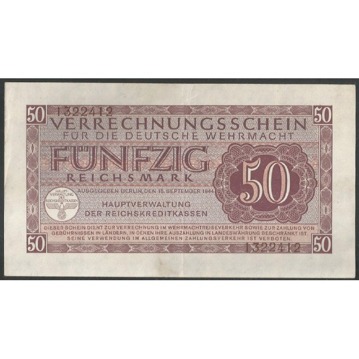 Alemania 3° Reich, 50 Reichsmark 15 Sep 1944 PM41