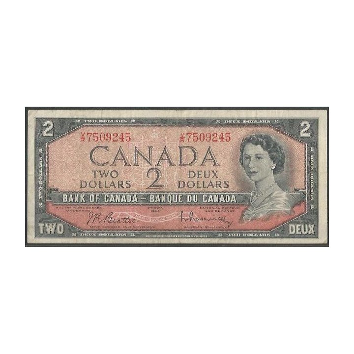 Canada 2 Dollars 1954 (1961-72) P76b