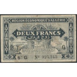 Argelia, 2 Francs 1 Mar 1949 G 2 T P102