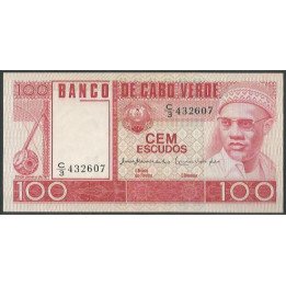 Cabo Verde, 100 Escudos 20 Ene 1977 P54a