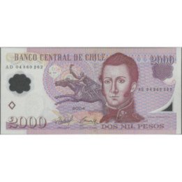 Chile 2.000 Pesos 2004 P160a