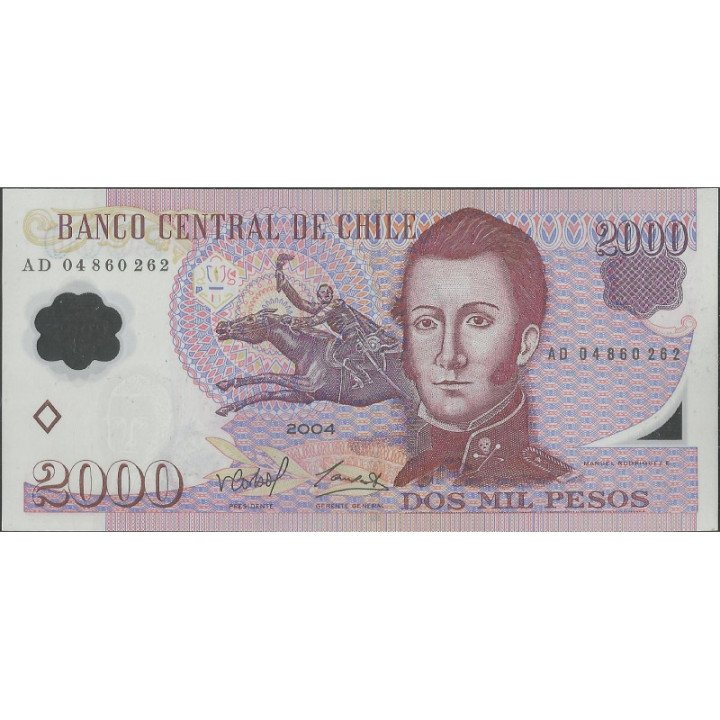 Chile 2.000 Pesos 2004 P160a