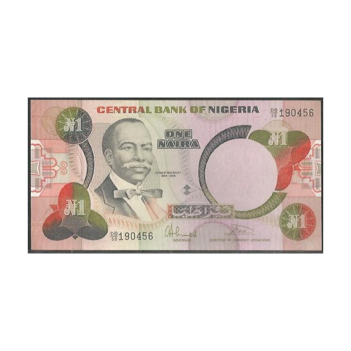 Nigeria, 1 Naira ND1984 Firma 7 P23b1