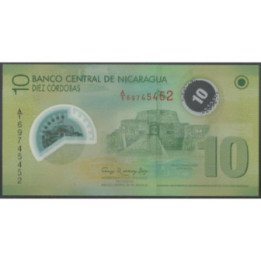 Nicaragua 10 Cordobas 12 Sep 2007 P201b