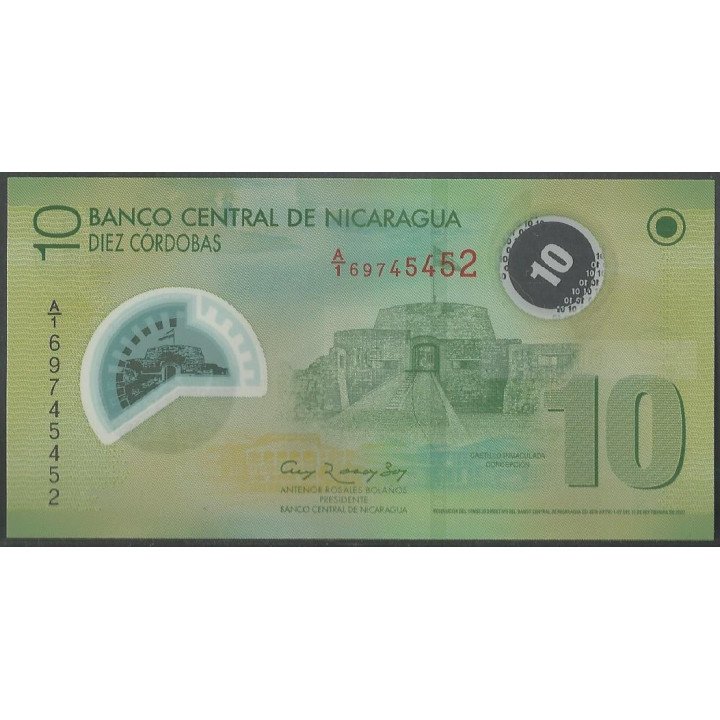 Nicaragua 10 Cordobas 12 Sep 2007 P201b