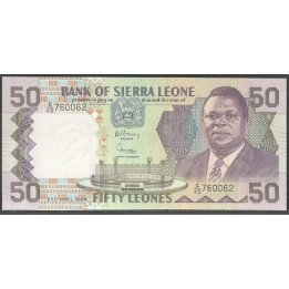 Sierra Leona, 50 Leones 27 Abr 1989 P17b