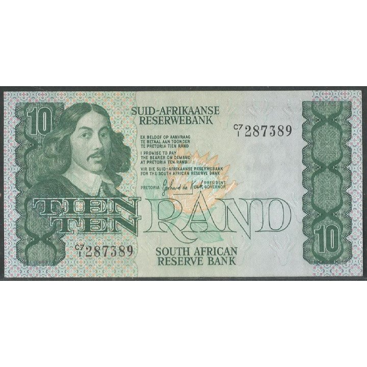 Sur Africa, 10 Rand ND1978-93 P120b