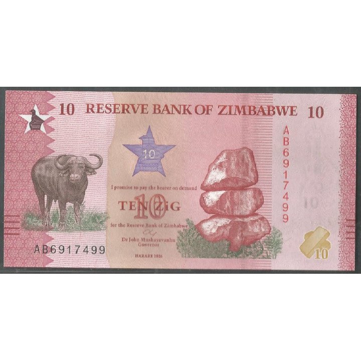 Zimbabwe, 10 Zig 2026 P115