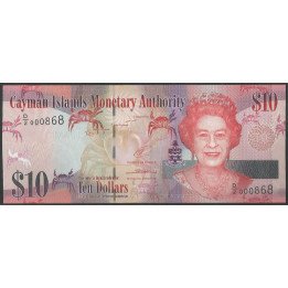 Islas Cayman, 10 Dollars 2014 D/2 P40b