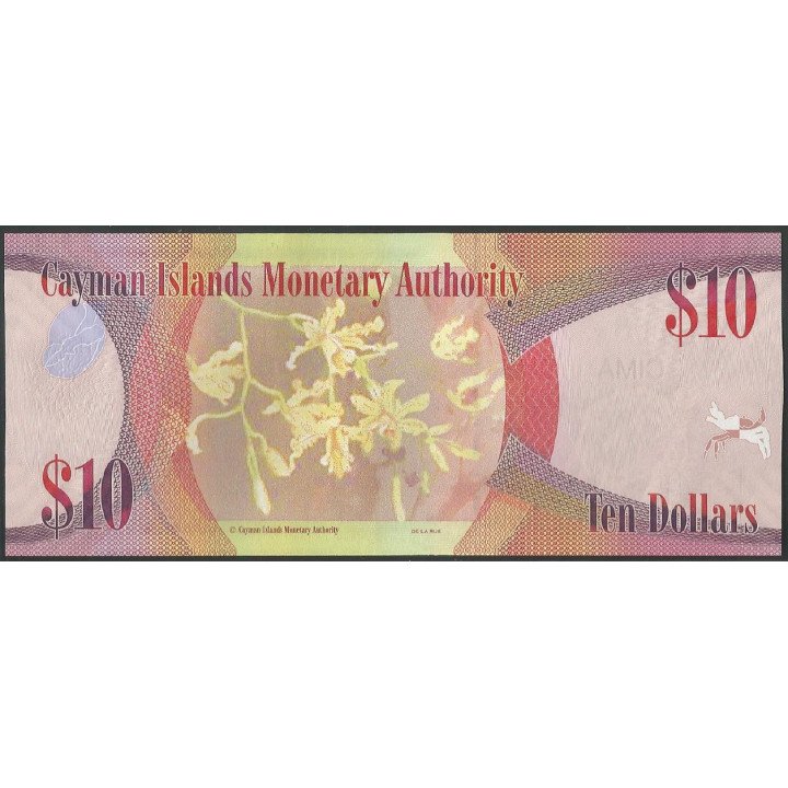 Islas Cayman, 10 Dollars 2014 D/2 P40b