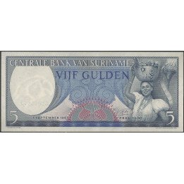 Suriname, 5 Gulden 1 Sep 1963 P120
