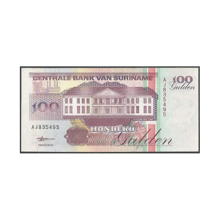 Suriname, 100 Gulden 10 Abr 1998 P139b