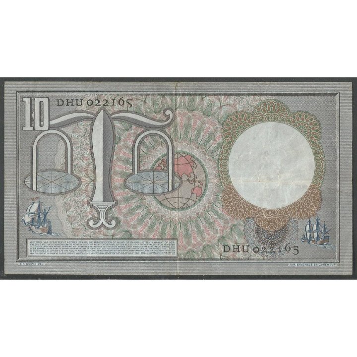 Holanda, 10 Gulden 23 Mar 1953 P85