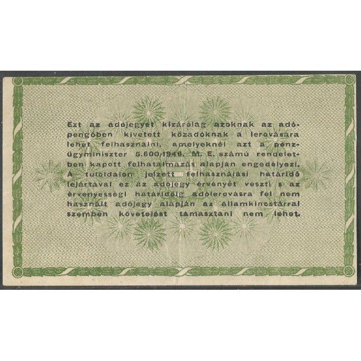 Hungria, 50.000 Adopengo 28 May 1946 P138b