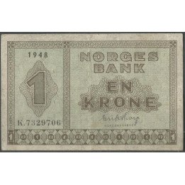Noruega,  Krone 1948 P15b