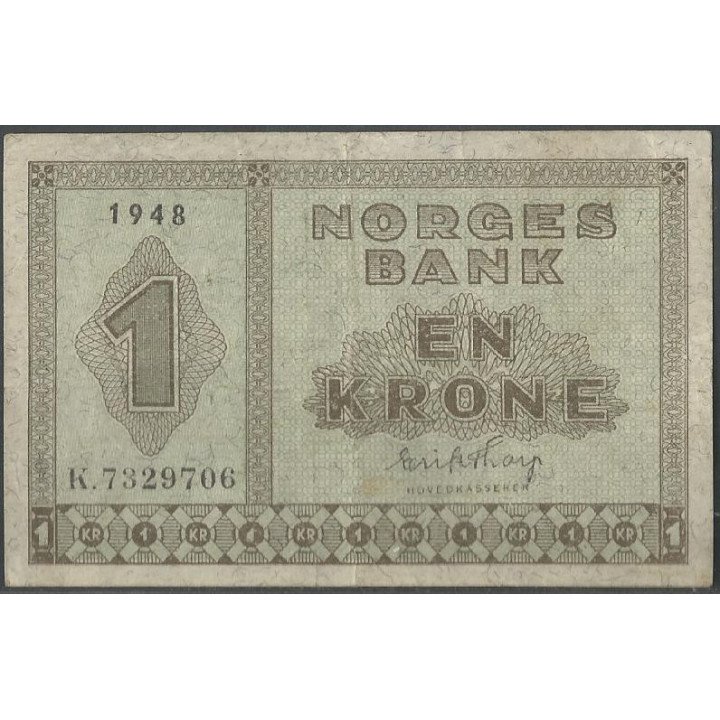 Noruega,  Krone 1948 P15b