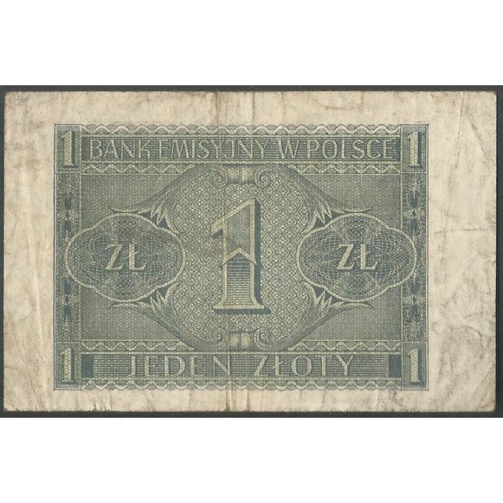 Polonia, 1 Zloty 1 Ago 1941 P99(2)