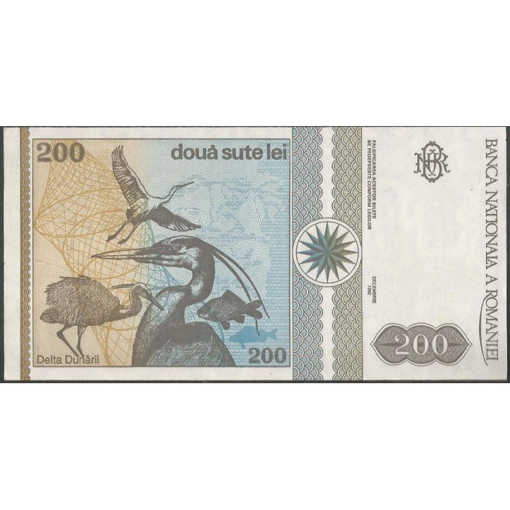 Rumania, 200 Lei Dic 1992 P100a
