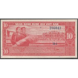 Vietnam Sur, 10 Dong ND1962 P5a