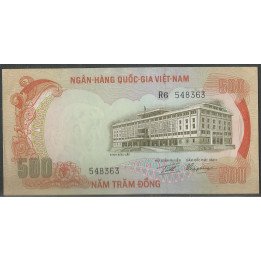 Vietnam Sur, 500 Dong ND1972 P33
