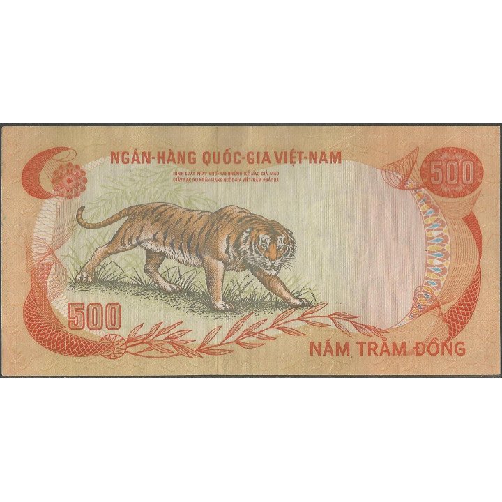 Vietnam Sur, 500 Dong ND1972 P33