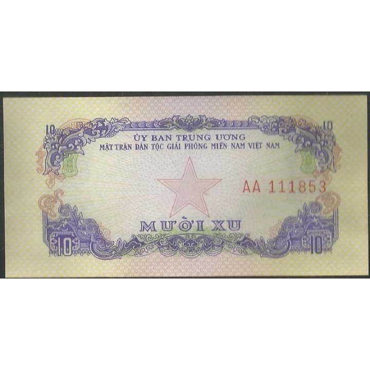 Vietnam Sur, 10 Xu ND1963 PR1