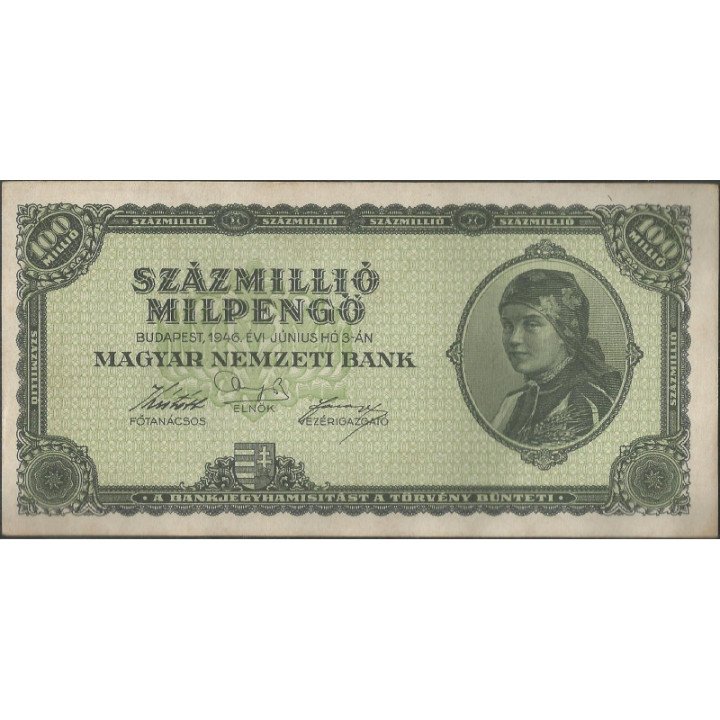 Hungria 100.000.000 Milpengo 3 Jun 1946 P130