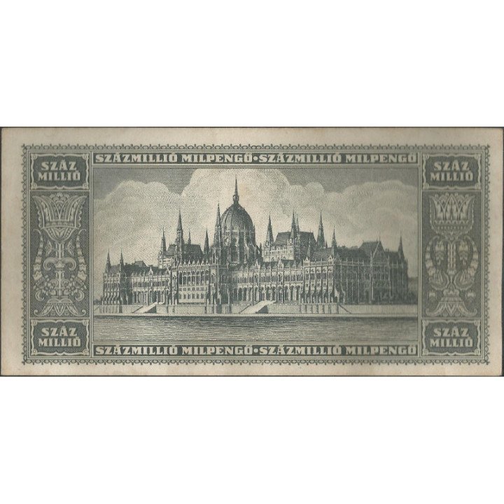 Hungria 100.000.000 Milpengo 3 Jun 1946 P130 reverso