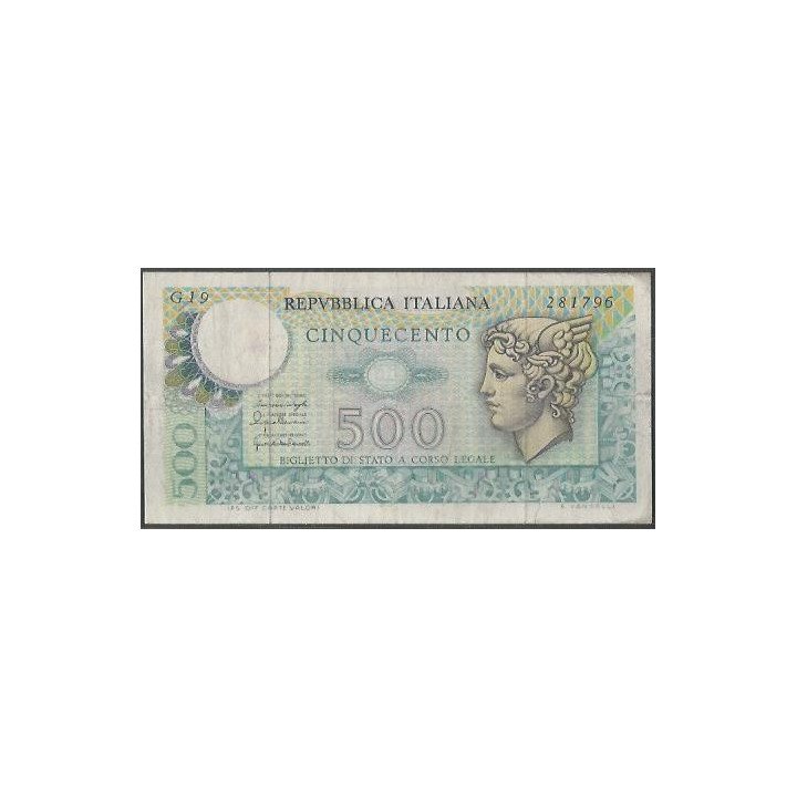 Italia 500 Liras 20 Dic 1976 P95