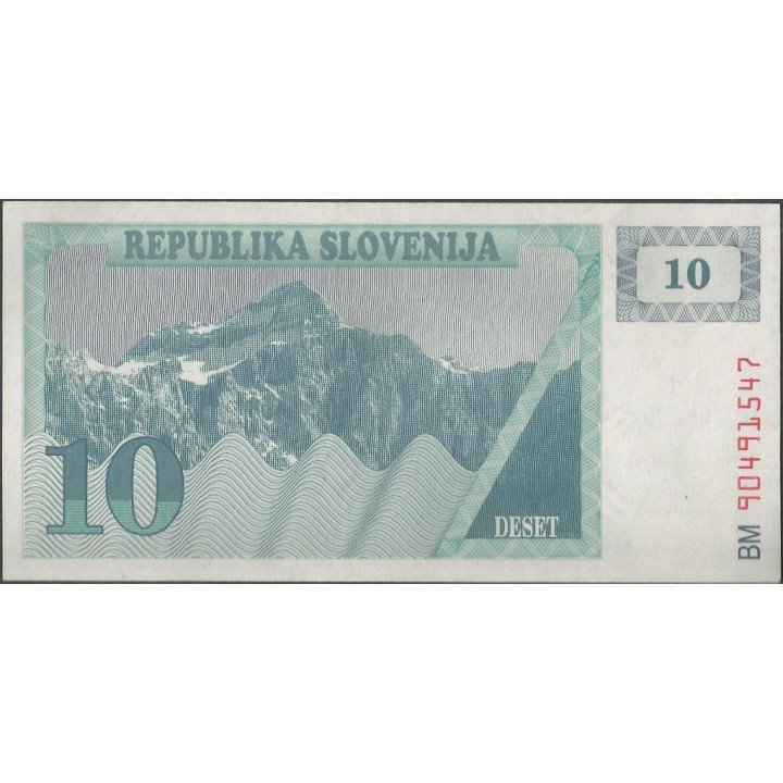 Slovenia, 10 Tolarjev 1990 P4