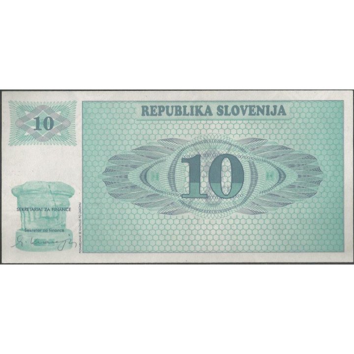 Slovenia, 10 Tolarjev 1990 P4