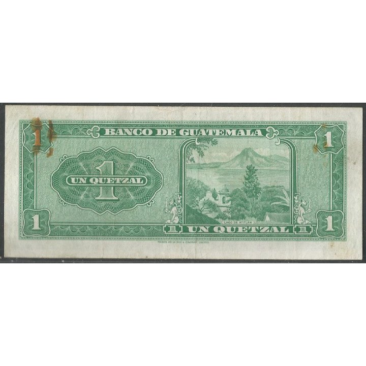 Guatemala, 1 Quetzal 3 Ene 1968 P52e