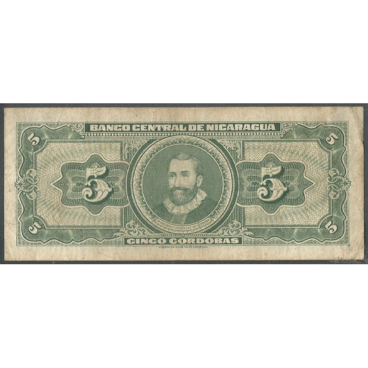 Nicaragua, 5 Cordobas D1962 P108a