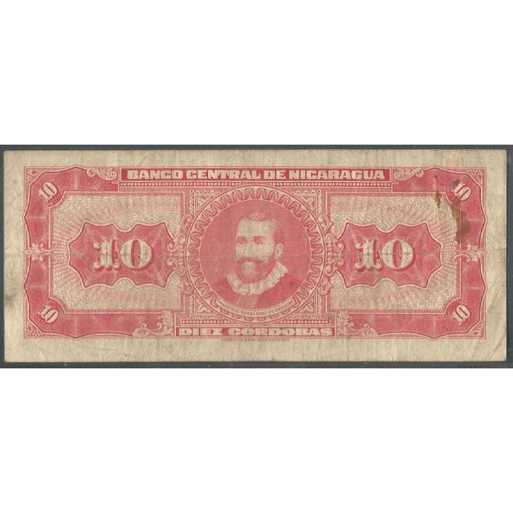 Nicaragua, 10 Cordobas D1962 A P109a