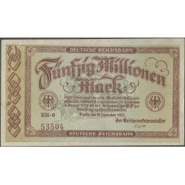 Alemania - Railroads, 50.000.000 18 Sep 1923 Ps1016(5)