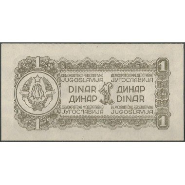 Yugoeslavia, 1 Dinar 1944 P48b