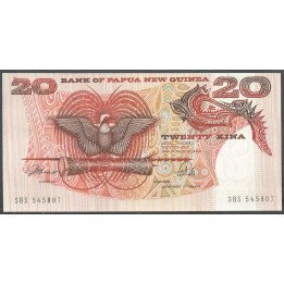 Papua Nueva Guinea, 20 Kina ND1989 P10a