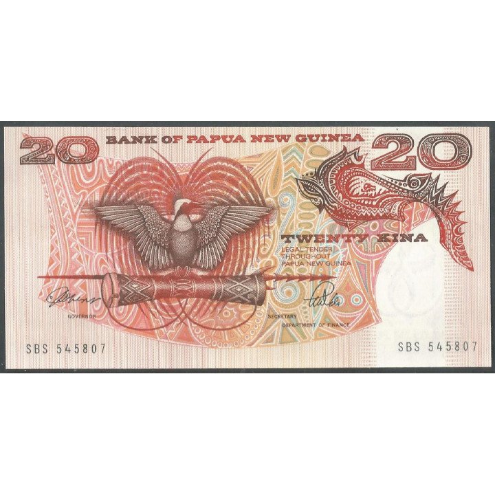 Papua Nueva Guinea, 20 Kina ND1989 P10a