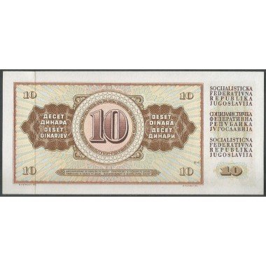 Yugoeslavia, 10 Dinara 1 MAY 1968 P82a