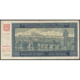 Bohemia & Moravia 100 Korun 20 Ago 1940 P6