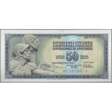 Yugoeslavia, 50 Dinara 12 Ago 1978 P89a