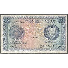 Chipre, 250 Mils 1 Jun 1979 P41c