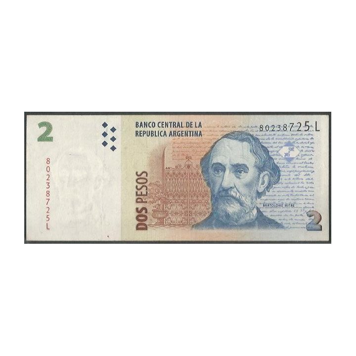 Argentina 2 Pesos ND2002 Serie L P352